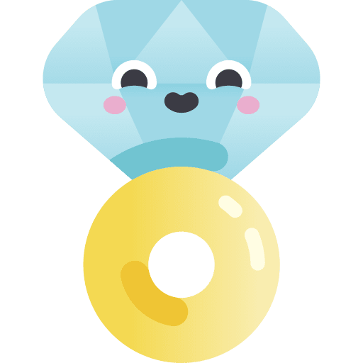 Wedding ring luxury love and romance diamond ring icon