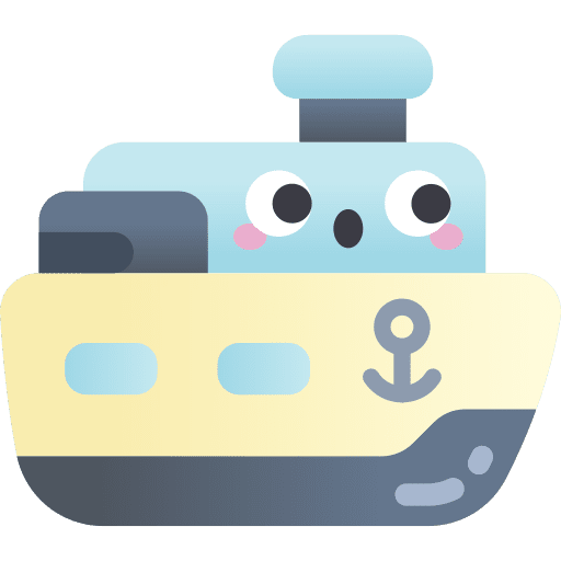 Cruise travel ship boat icon