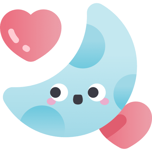 Honeymoon hearts nature moon icon