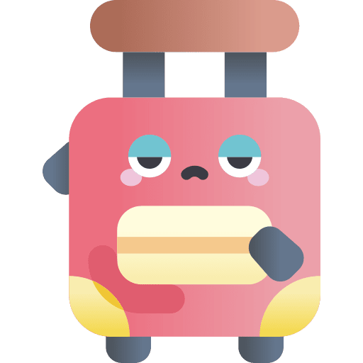 Luggage travelling tools and utensils love and romance icon