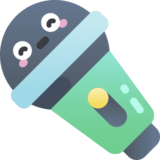 Microphone music sing love and romance icon