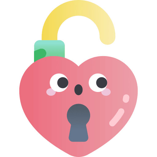 Padlock valentines day love padlock icon