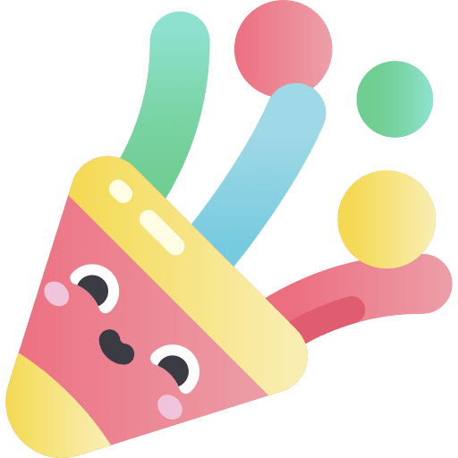 Confetti party love and romance confetti icon