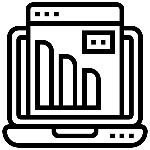 Chart statistics business stats icon