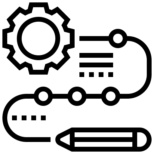 Procedure planning management process icon