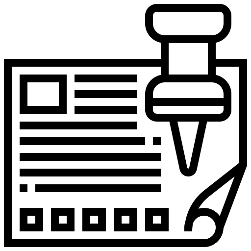 Sticky note files and folders writing tool icon