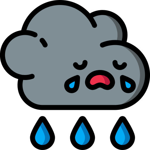 Heavy rain heavy rain drops windy icon