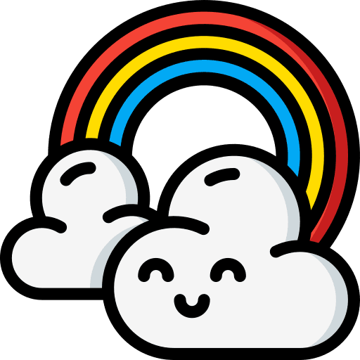 Rainbow weather miscellaneous cloud icon