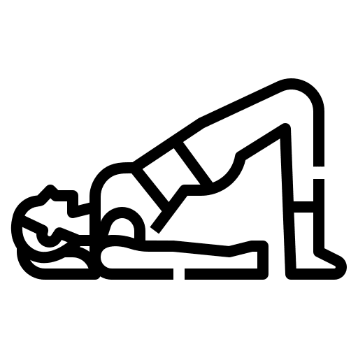 Bridge bridge excercise pose icon