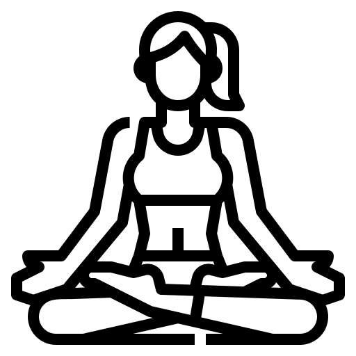 Lotus excercise woman fitness icon