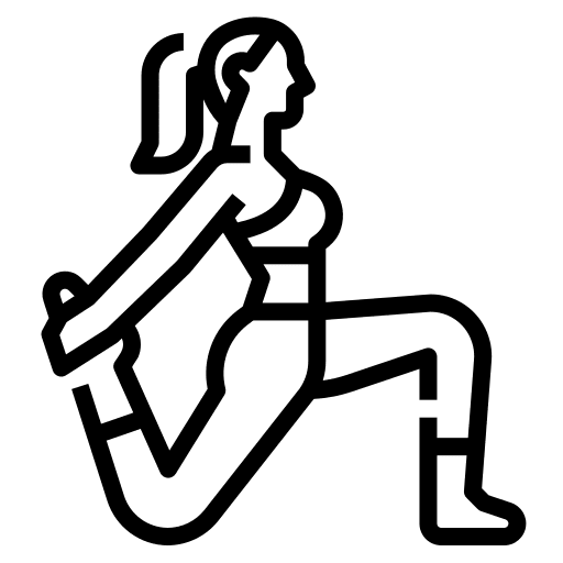 Yoga woman excercise pose icon