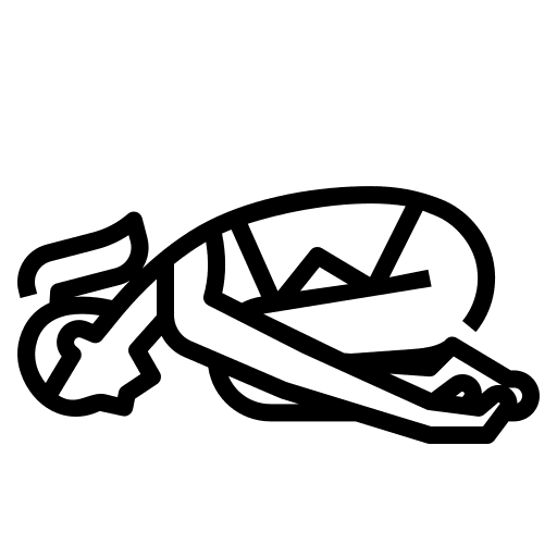 Child pose child excercise icon