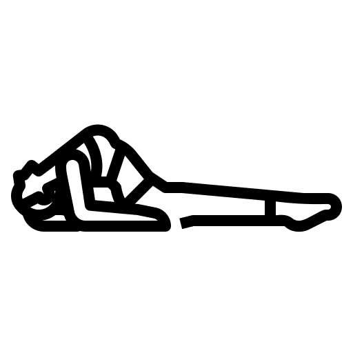 Fish body yoga fitness icon