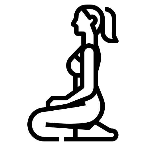 Hero wellness pose body icon