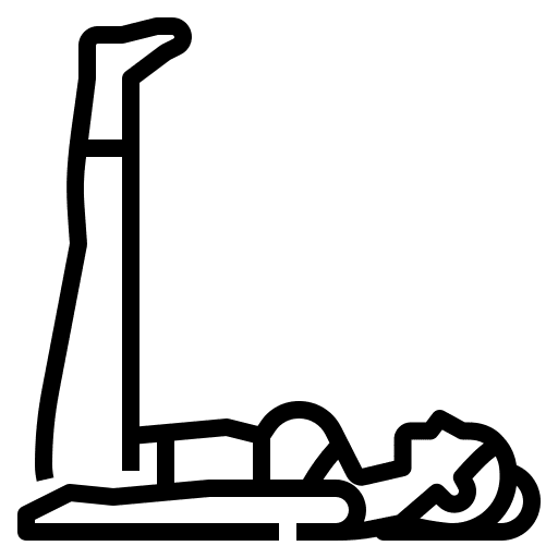 Leg woman leg yoga icon