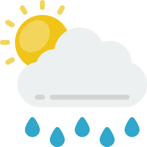 Rain rainy rain weather icon