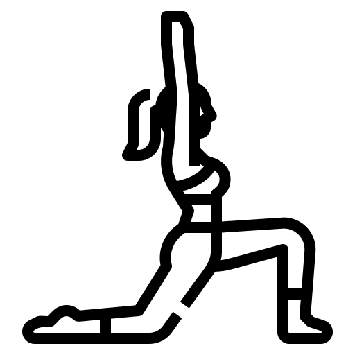 Yoga pose excercise woman icon