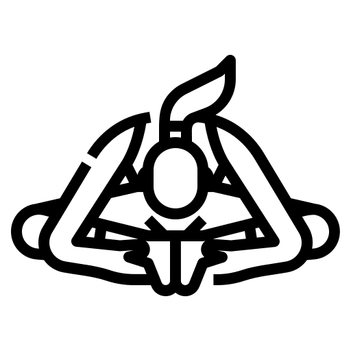 Yoga woman body wellness icon