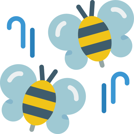 Bees wasp animals insect icon