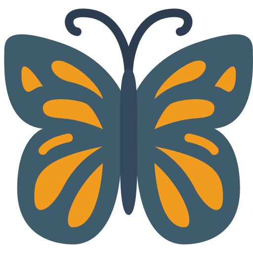 Butterfly insect bugs entomology icon