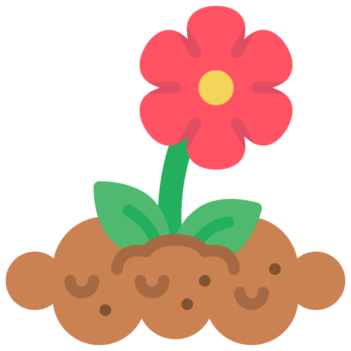 Flower plants garden flower icon