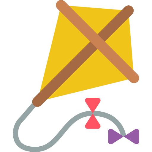 Kite leisure fly childhood icon