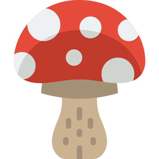 Toadstool nature fungus weather icon