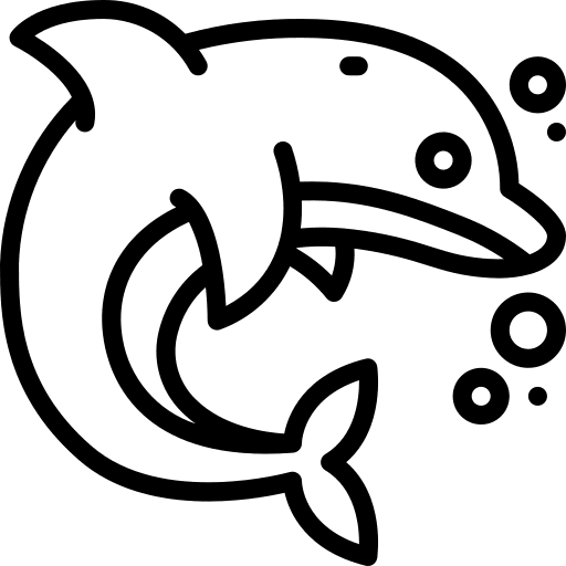 Dolphin animals dolphin aquarium icon
