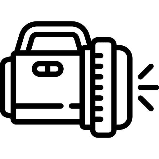 Flashlight electronics illumination flashlight icon