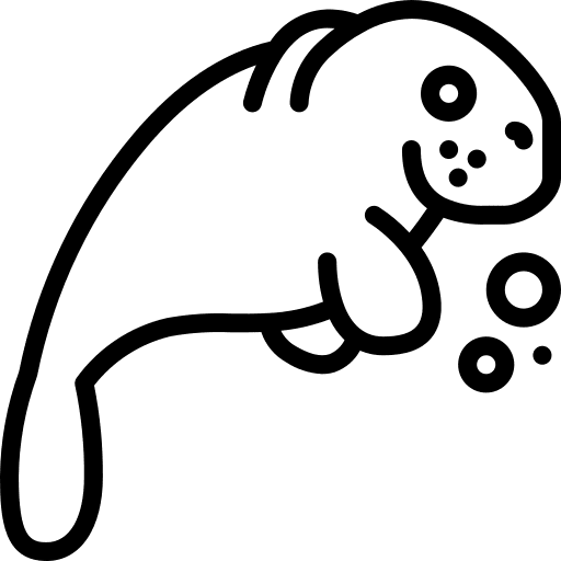 Manatee animals manatee animal icon