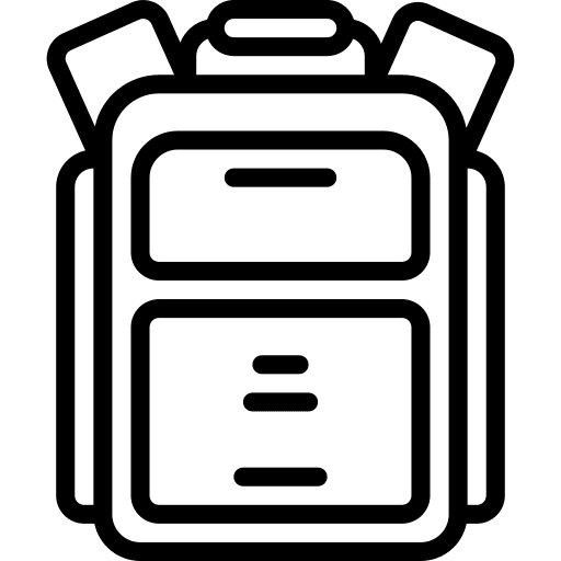 Bag diving bag travel icon