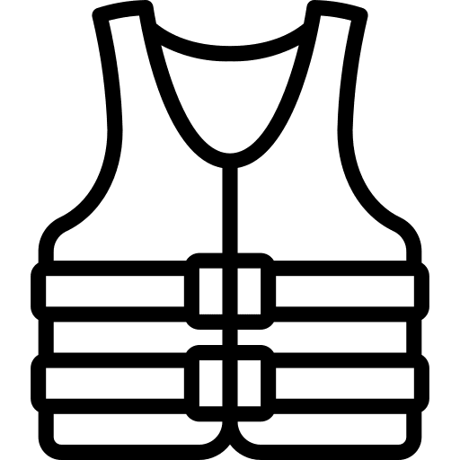 Diving suit vest diving security icon