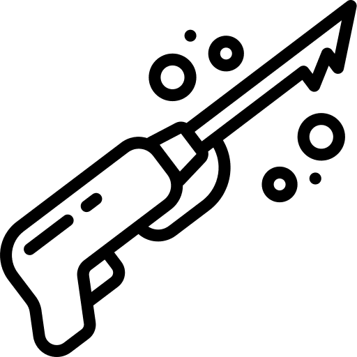 Harpoon weapons diving knife icon