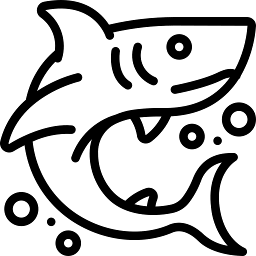 Shark animals wild life wild animals icon