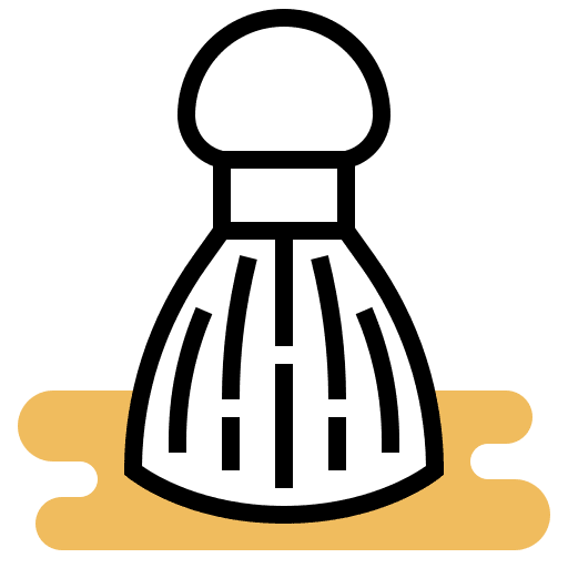 Brush tools and utensils brush barber icon