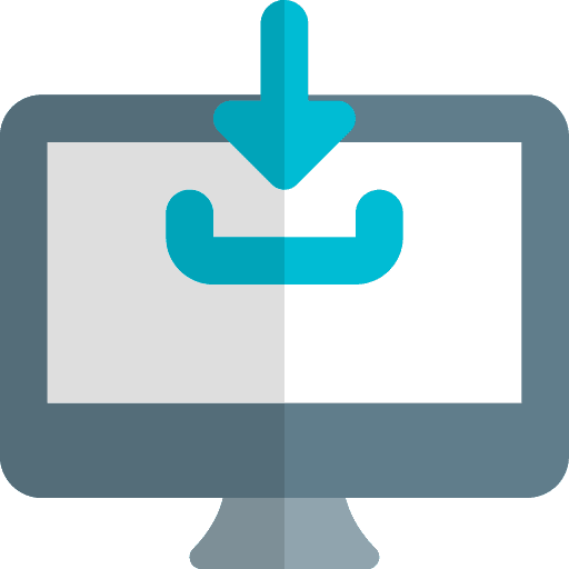 Downloading save interface application icon