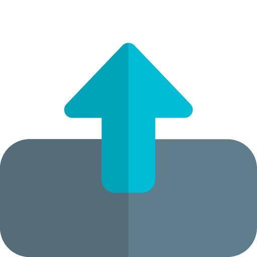 Up arrow file upload ui upload icon