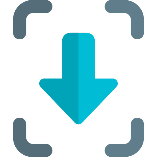 Button down arrow direction download icon