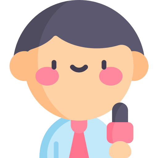 Journalist man journalist reporter icon