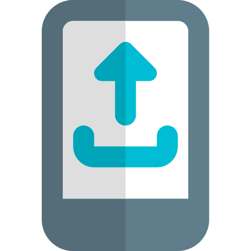 Upload uploading portable multimedia icon