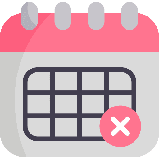 Calendar time and date interface calendar icon