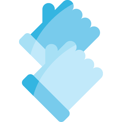 Gloves healthcare and medical protection rubber gloves icon