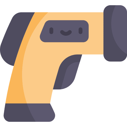 Thermometer infrared technology healthcare and medical icon