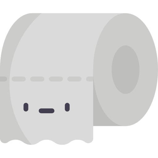 Toilet paper cleaning paper roll tissue roll icon