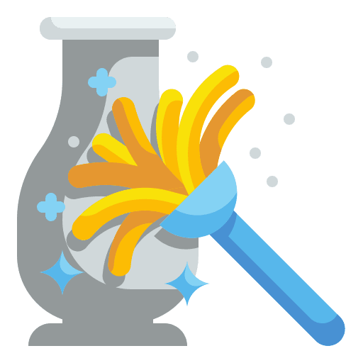 Dusting dusting cleaner feather duster icon