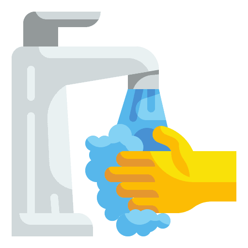 Tap cleaning water tap wash icon