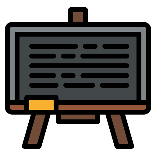 Blackboard dashboard board teacher icon