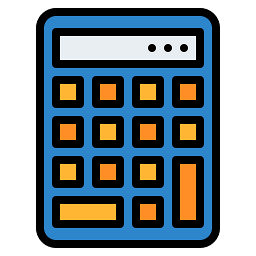 Calculator calculating technology maths icon