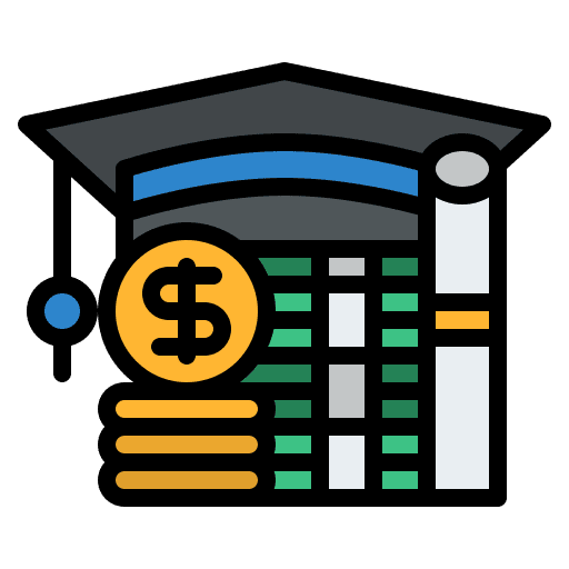 Charge fees learning education icon