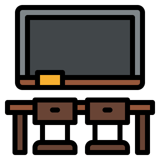Classroom teaching learning classroom icon